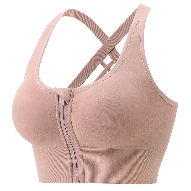 Zip-Front Sports Bra
