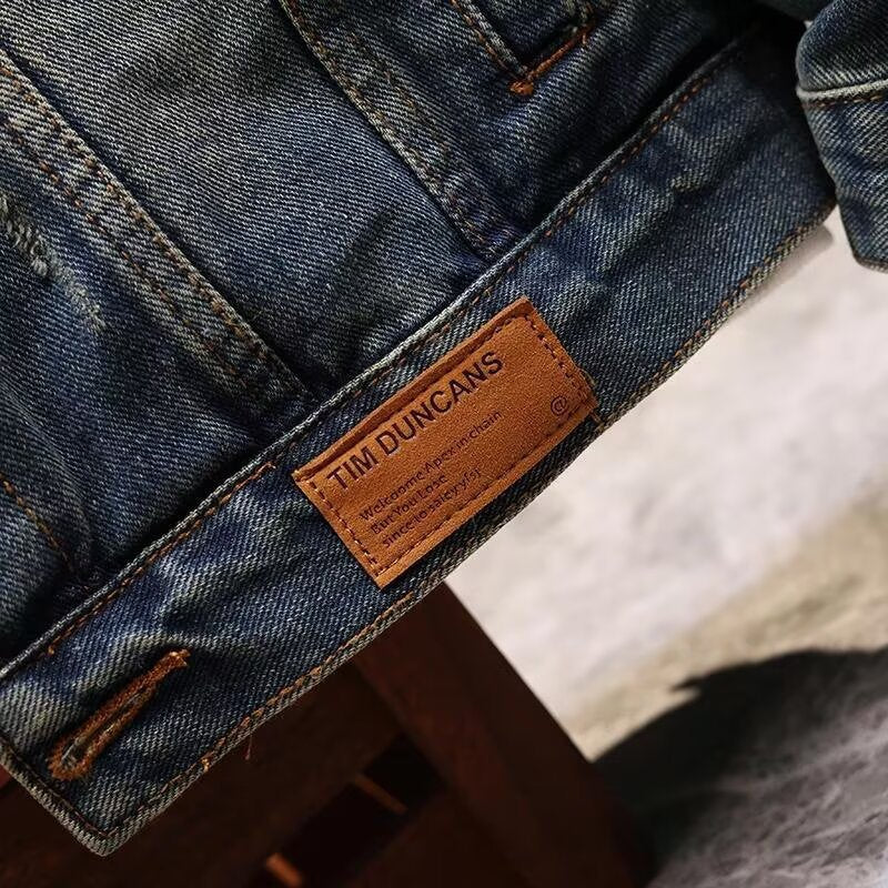 Embroidered Patch Denim Jacket