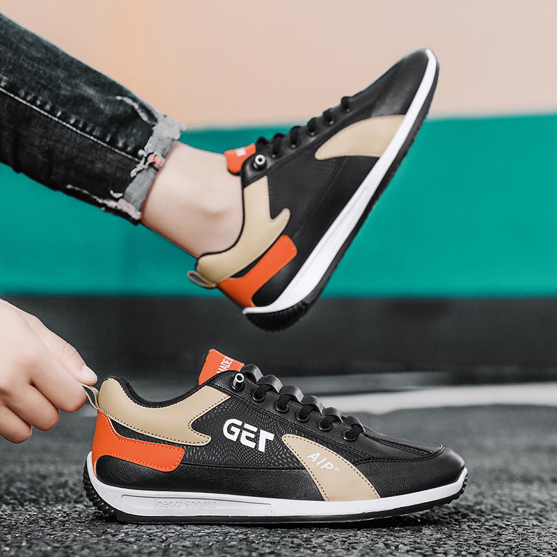 Men's fashion spring new trend casual sneakers outdoor platform platform strap-free one-legged slip-on shoes drop-off