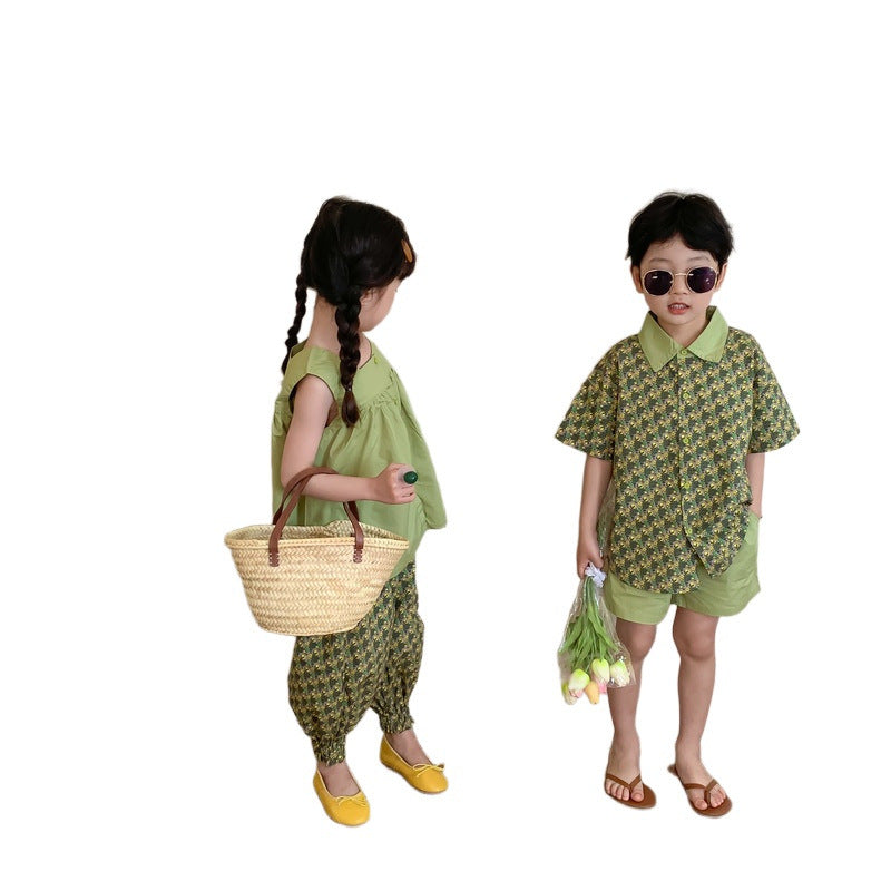 Kids' Floral T-Shirt & Shorts Set