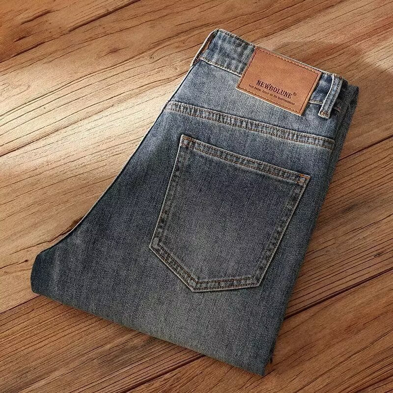 Vintage Straight-Fit Denim Trousers