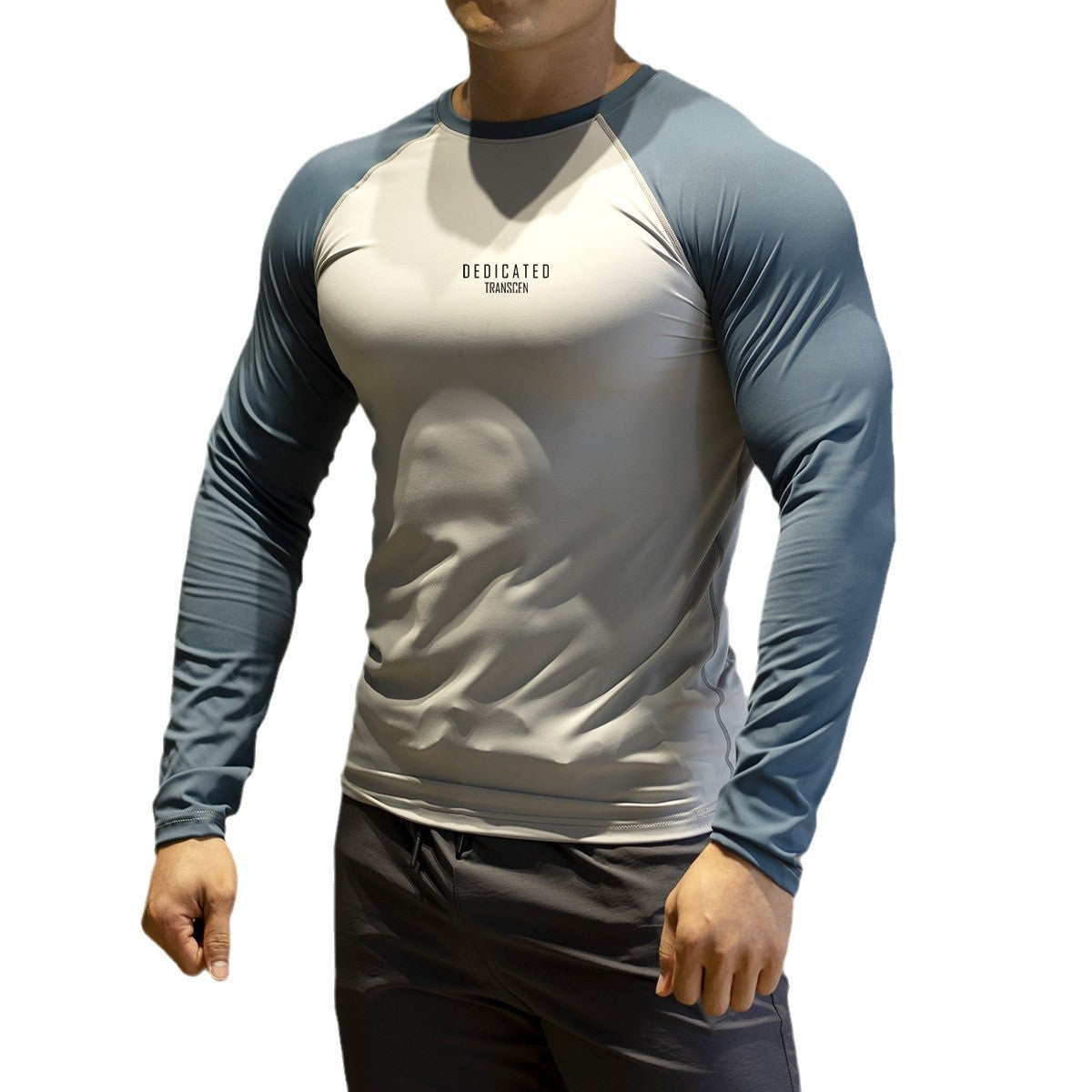 High-Elasticity Long-Sleeve Fitness Shirt