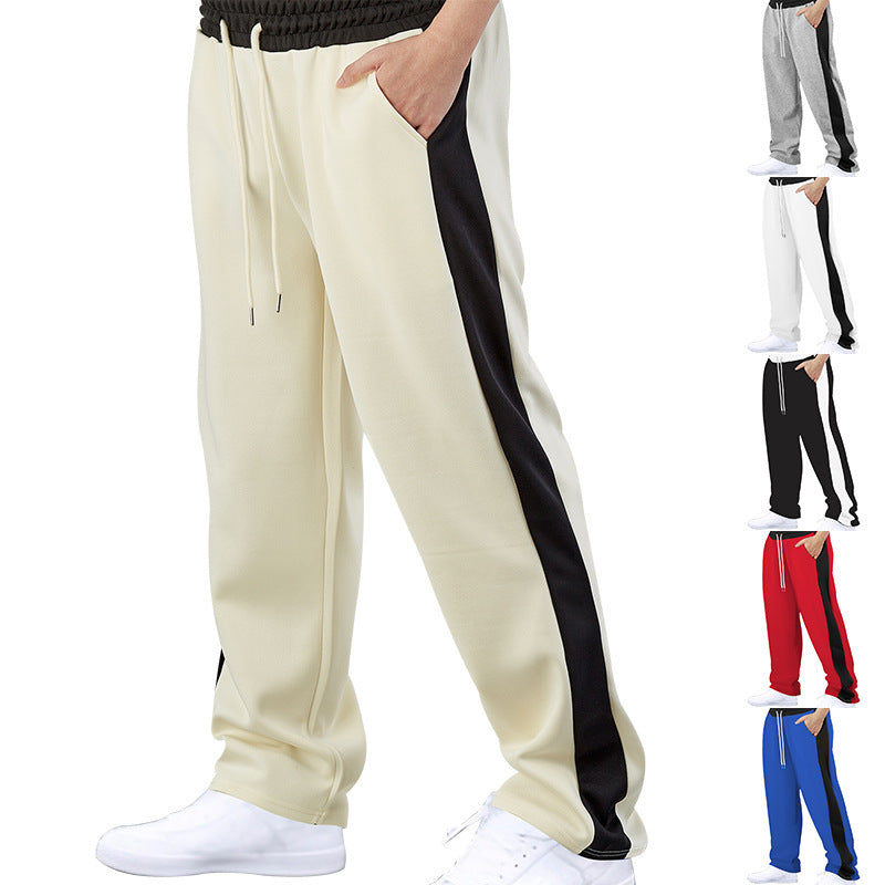 Retro-Stripe Loose Fit Joggers