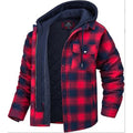 Quilted Hooded Flannel Jacket