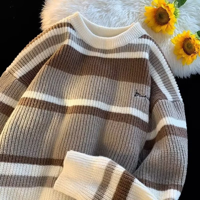 Urban Linear Knit Crewneck