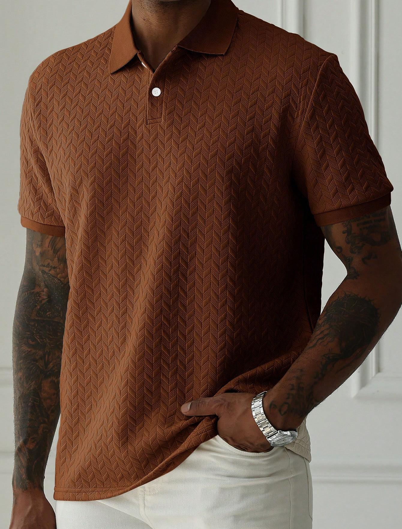 Textured Knit Polo