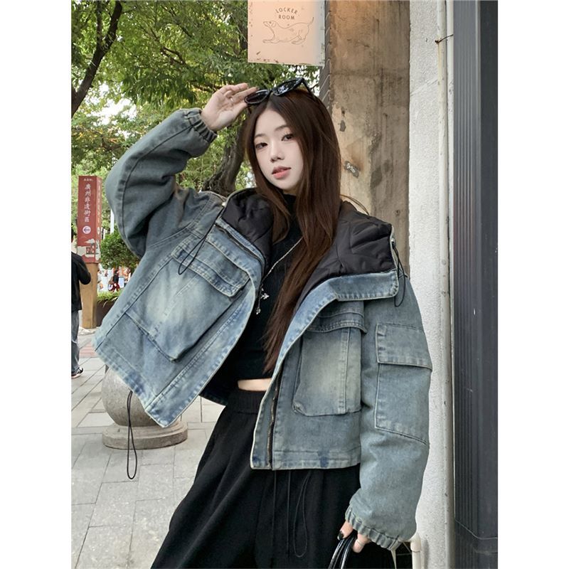 Denim Hooded Jacket