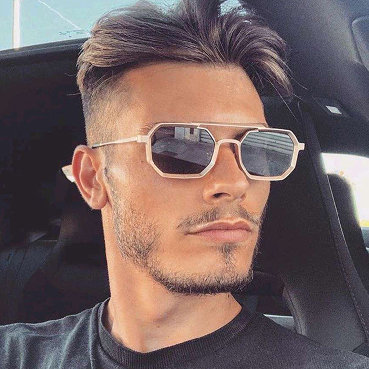 men's polygonal sunglasses