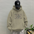 Streetwear Graphic Hoodie — XL [recommended 150-180 kg] / Oatmeal gray hooded sweatshirt regular -2208 [GL]