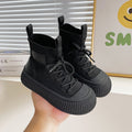 Knitted High-Top Sneakers