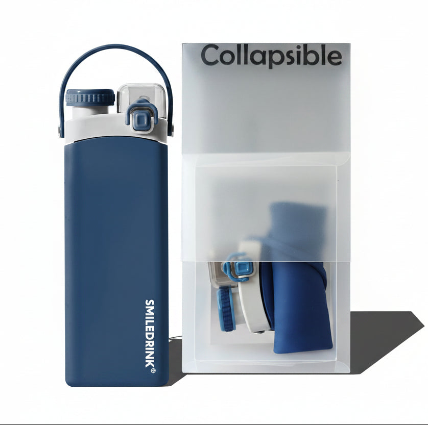 600ml Collapsible Silicone Water Bottle