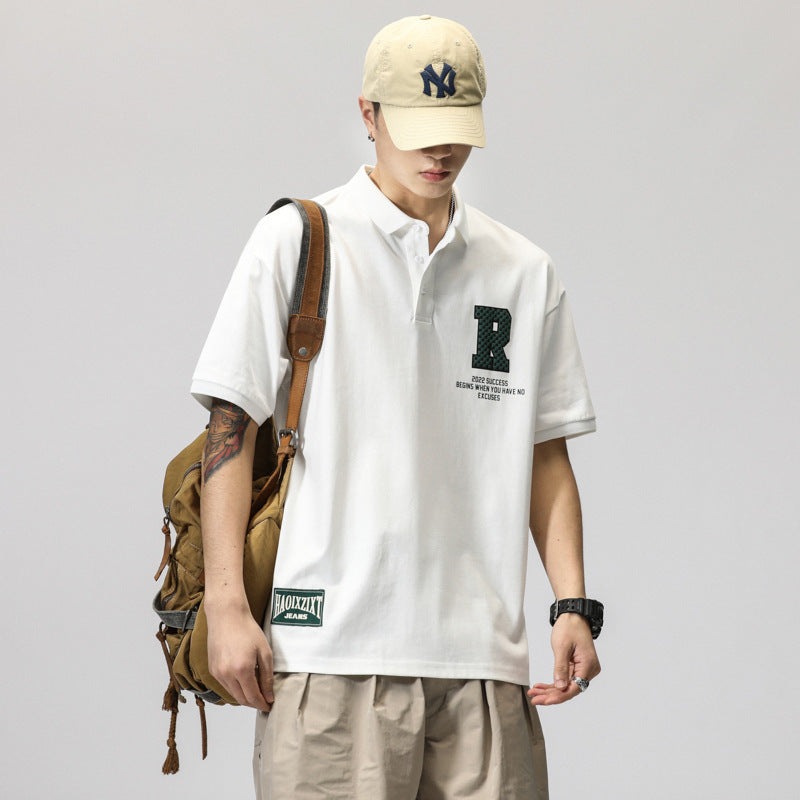 Japanese Niche Design Polo Shirt