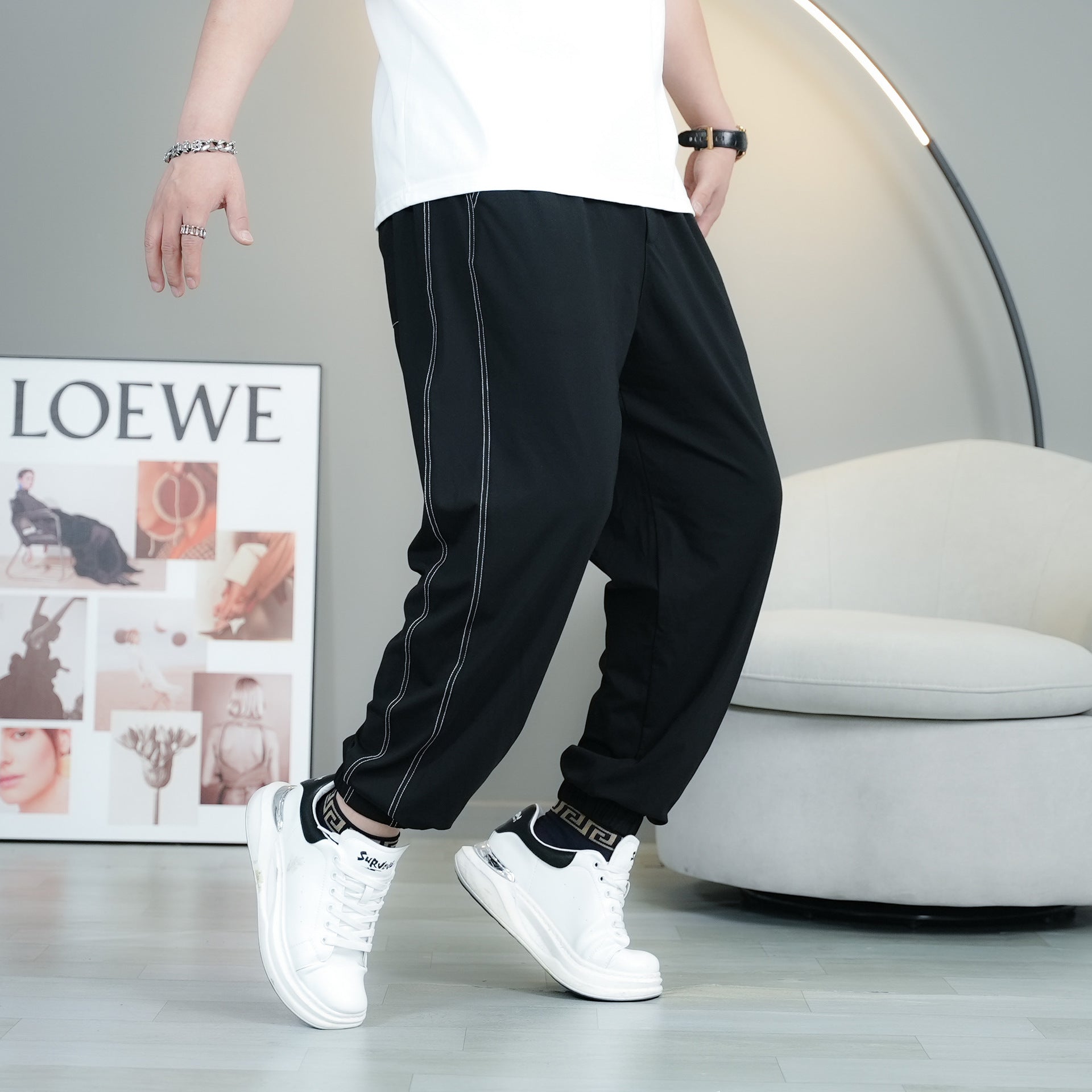 Luminous Stripe Joggers