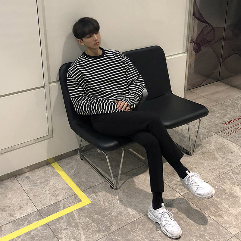 Oversized Striped Long-Sleeve