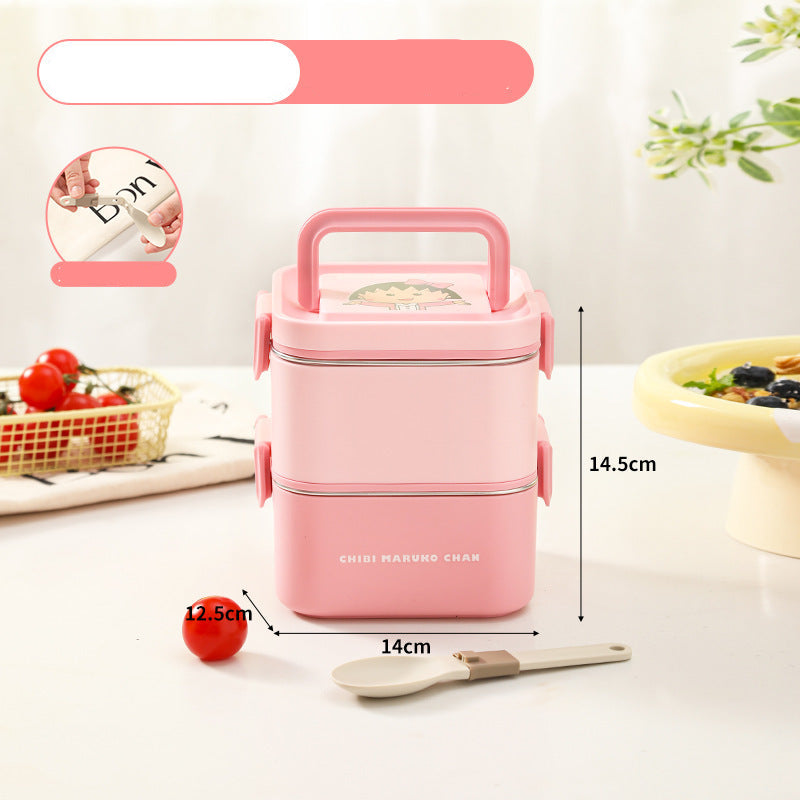 Multi Tier Insulated Stainless Steel Bento Lunch Box
