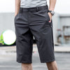 Dark gray-cropped pants