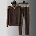 Stylish Patchwork Hoodie Tracksuit Set