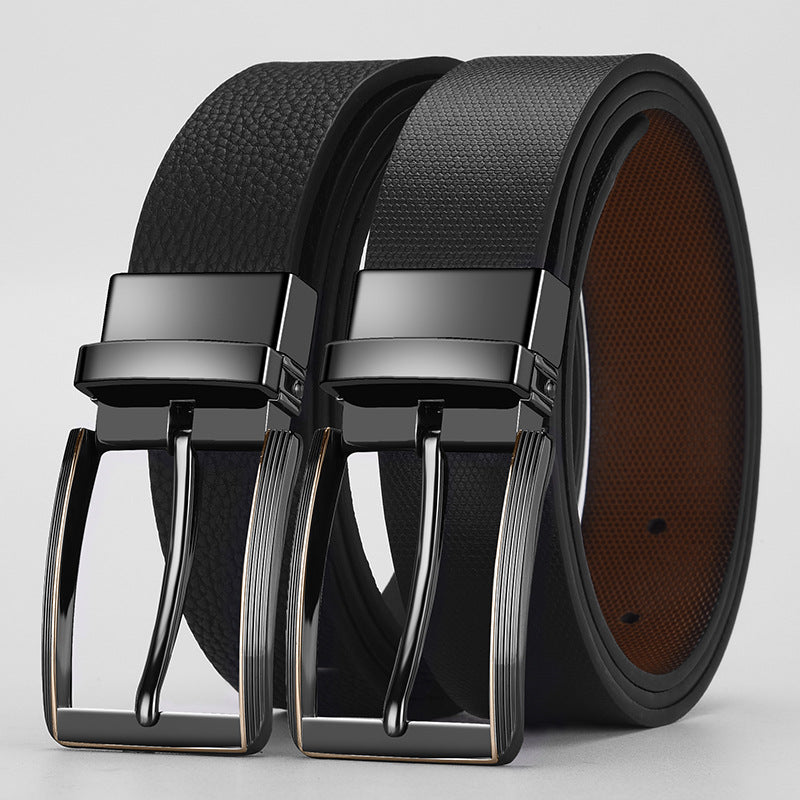 DualEdge Classic PU Leather Belt