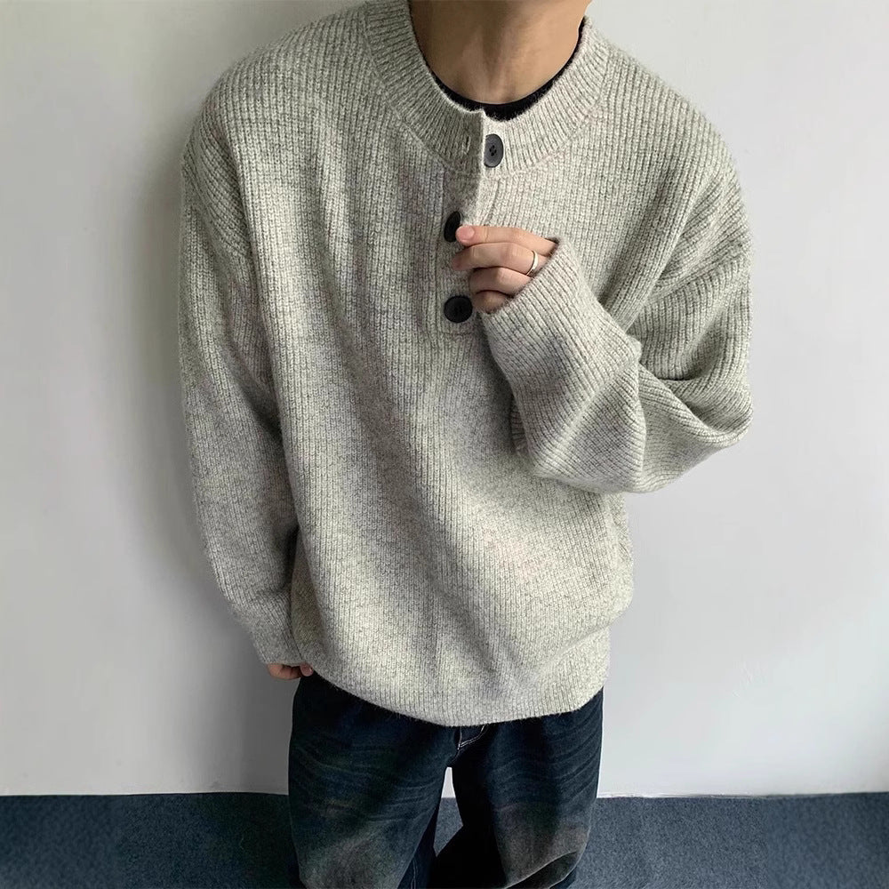 Polo Collar Knit Sweater