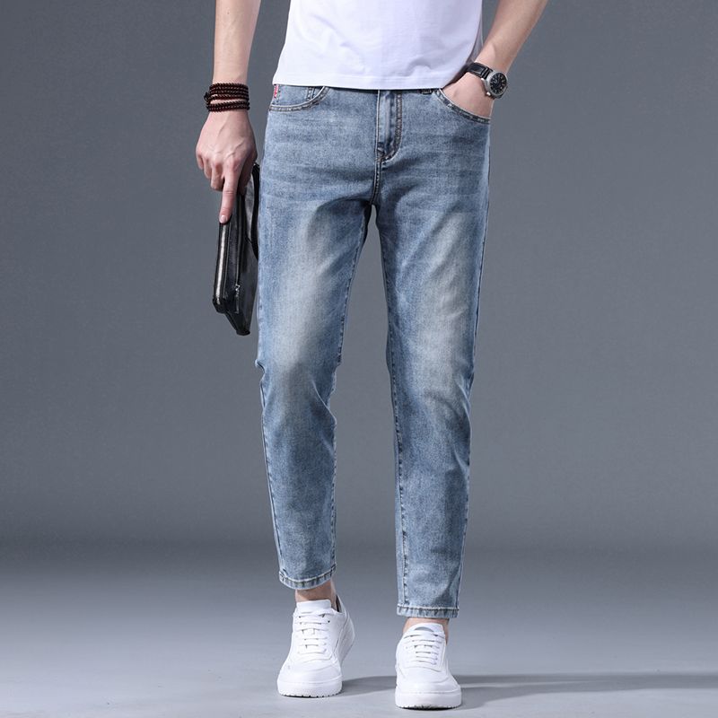 Stretch Straight-Leg Jeans