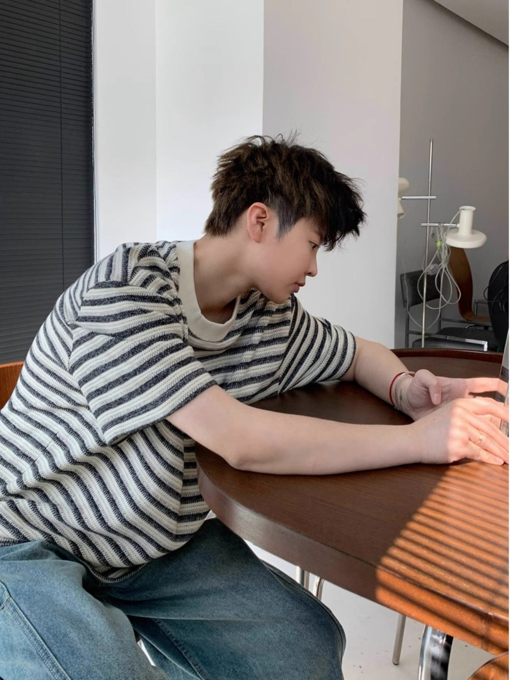 Men's Striped Crewneck T-Shirt