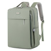 Green [Double Compartment Full Airbag + Trolley Strap + Side Pockets]