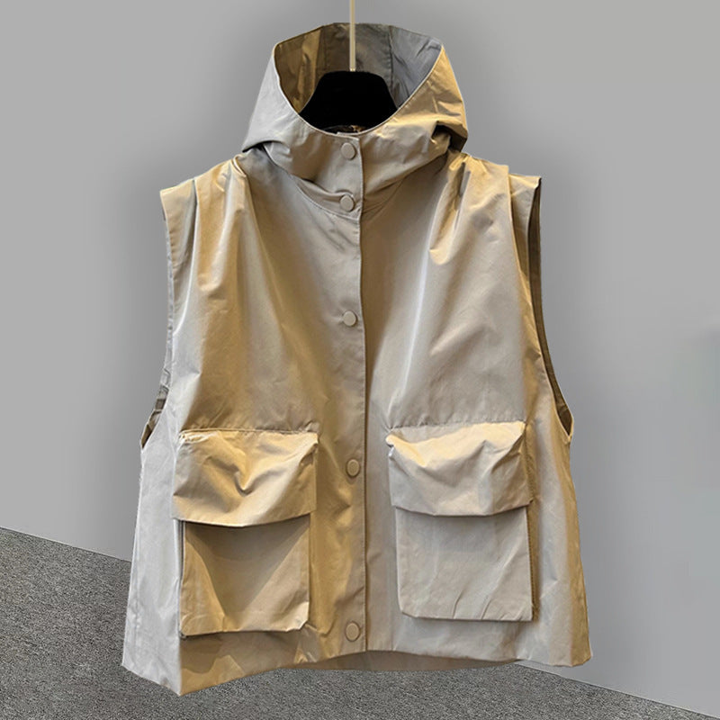 Technical Utility Hooded Vest