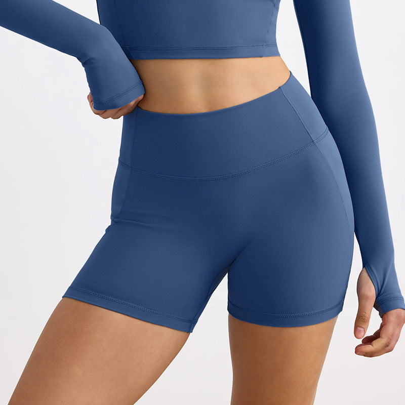 Seamless High-Waist Sport Shorts