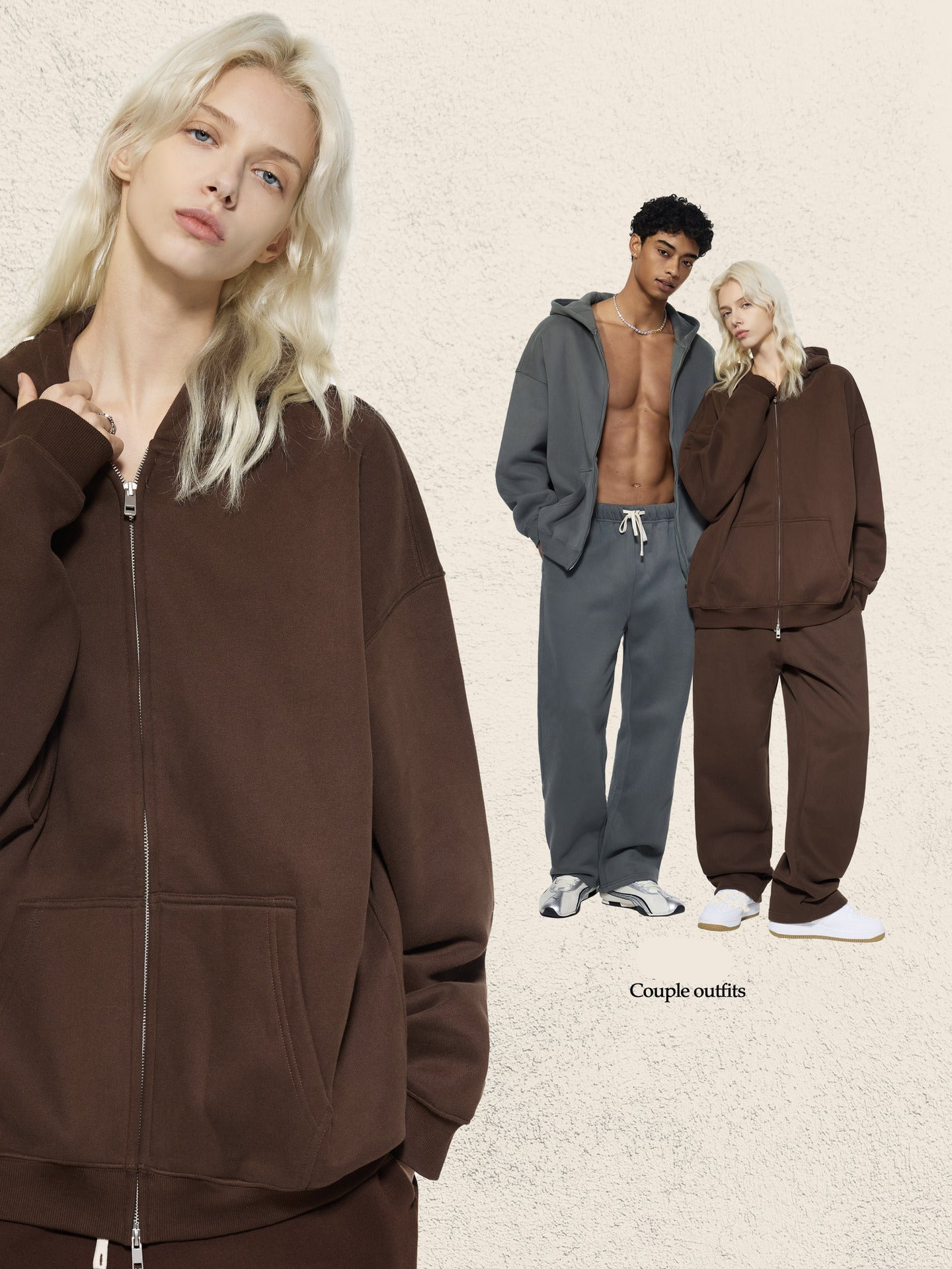Heavyweight Thermal Dual-Zip Hoodie