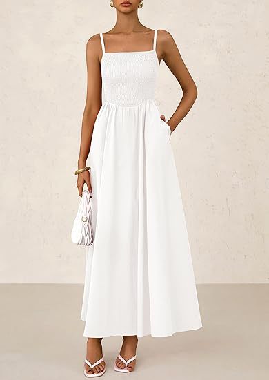 Strap Maxi Dress with Pockets