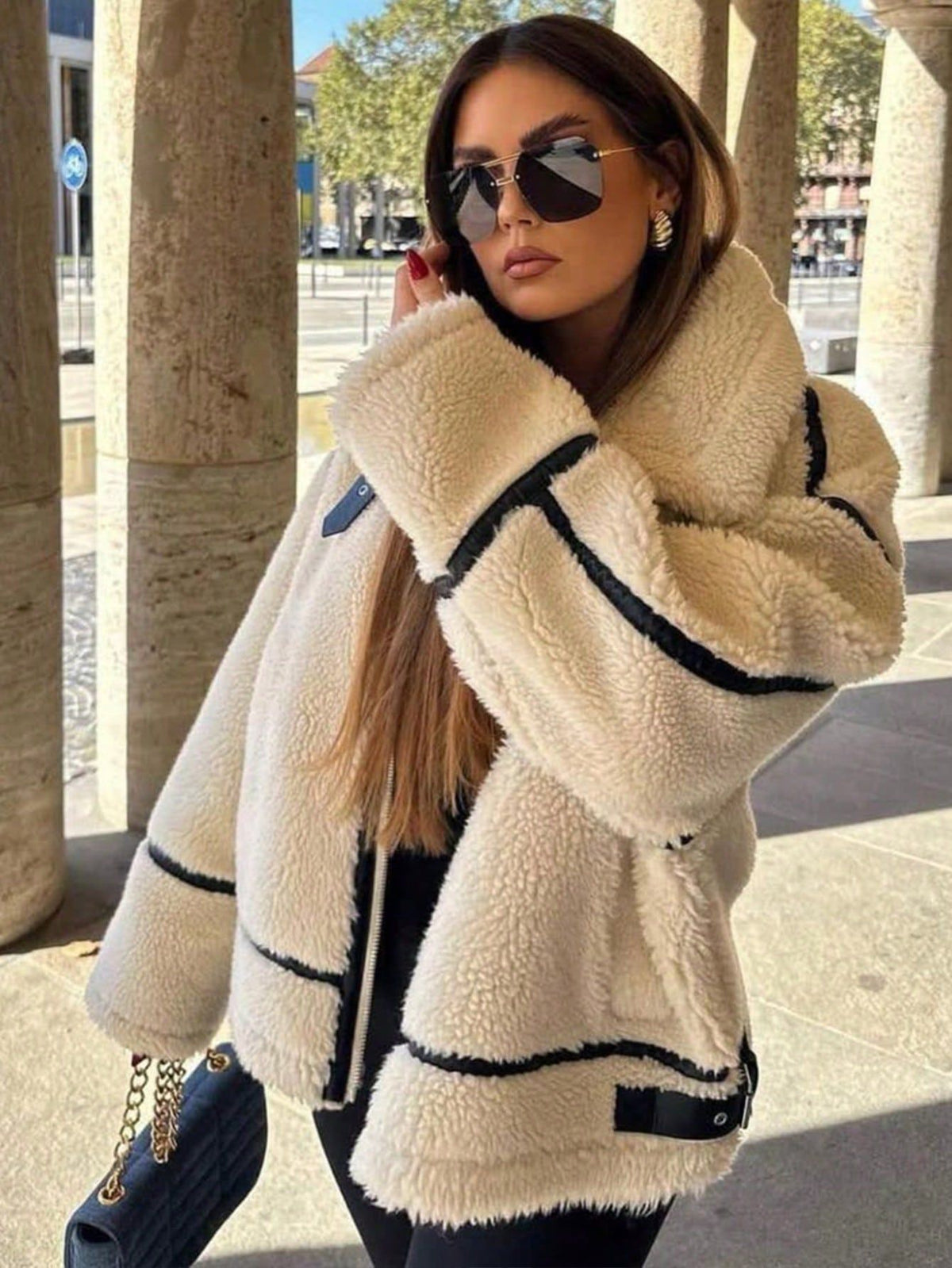 Women's Shearling-Style Jacket