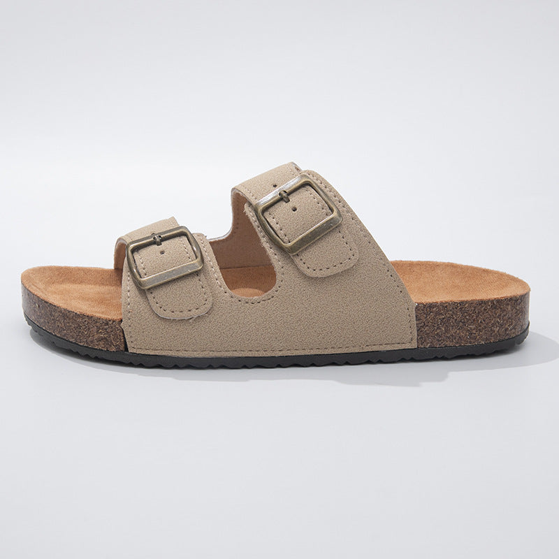 Buckle Strap Cork Slides