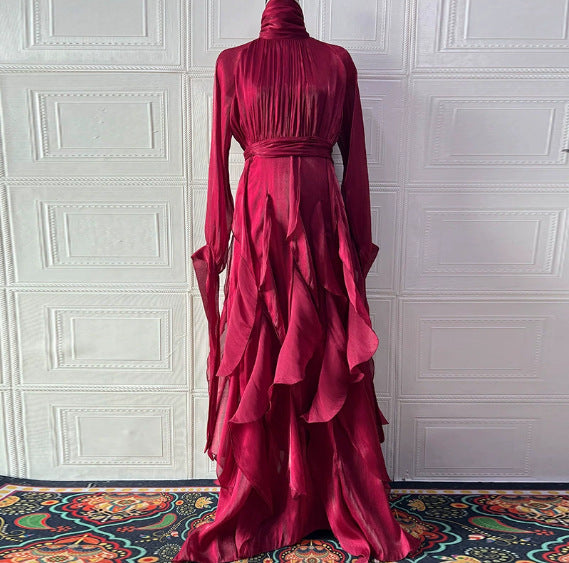 Ruffle Detail Fitted Dress