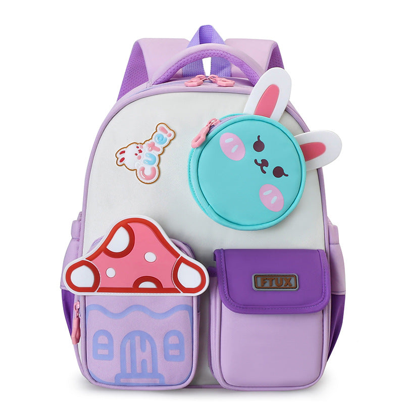 Cute Bunny Mushroom Cottage Backpack aged 3-6