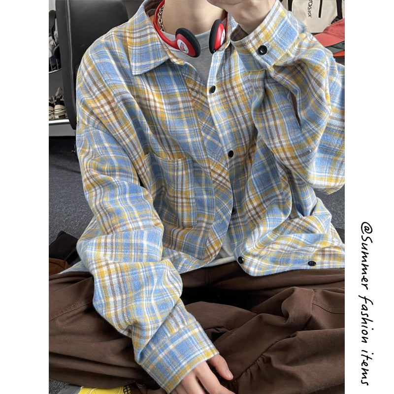 Oversized Retro Plaid Flannel