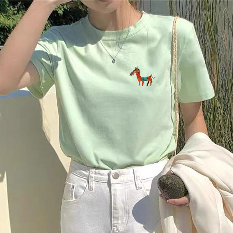Embroidered Mascot Essential Tee