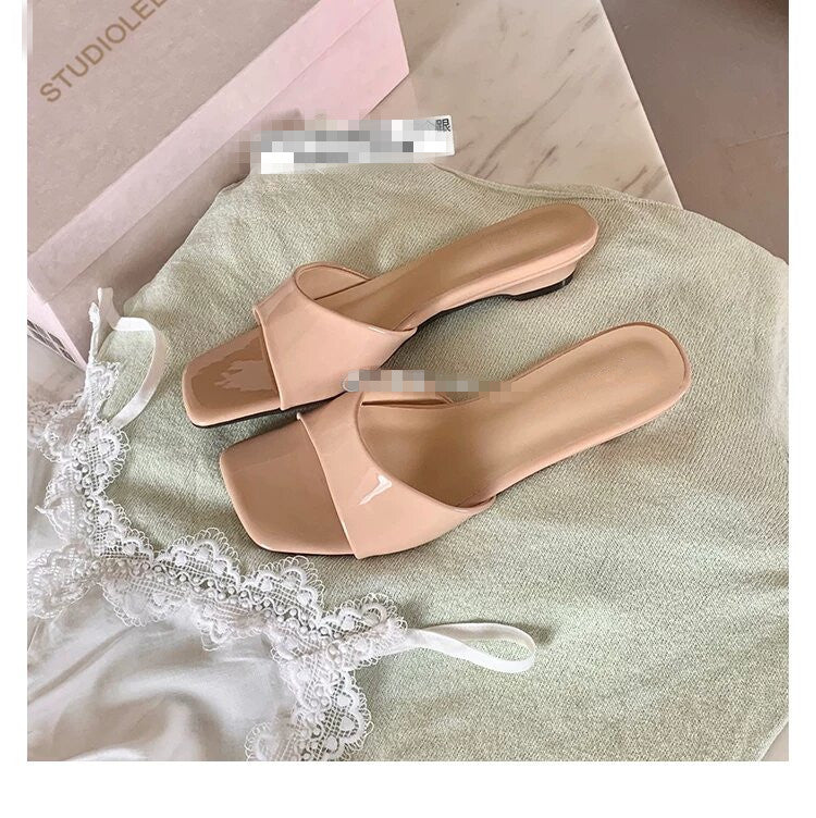 Square-Toe Wedge Slides