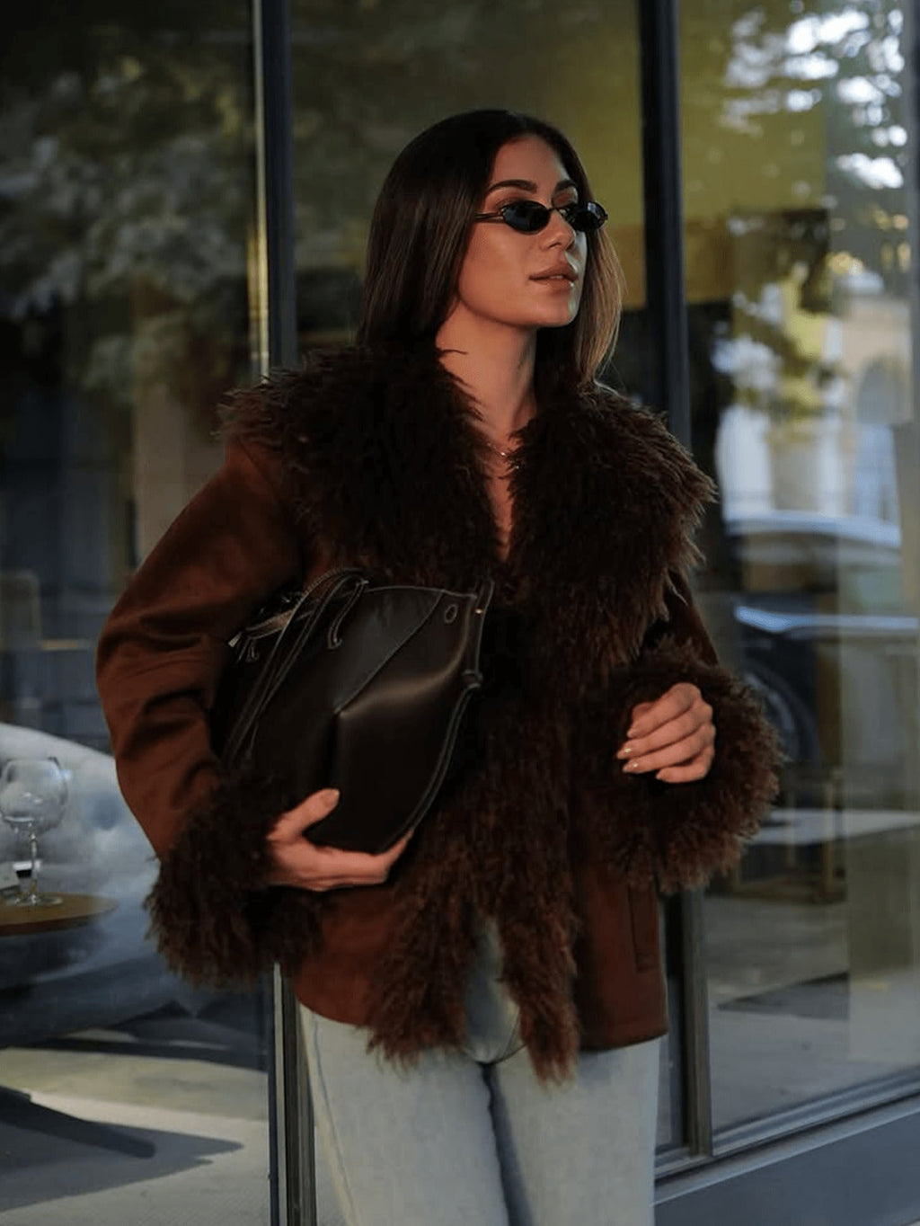 Women's Shaggy Faux Fur Jacket