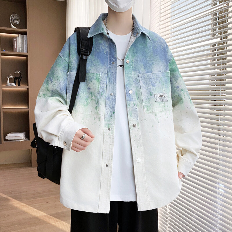 Casual Gradient Overshirt