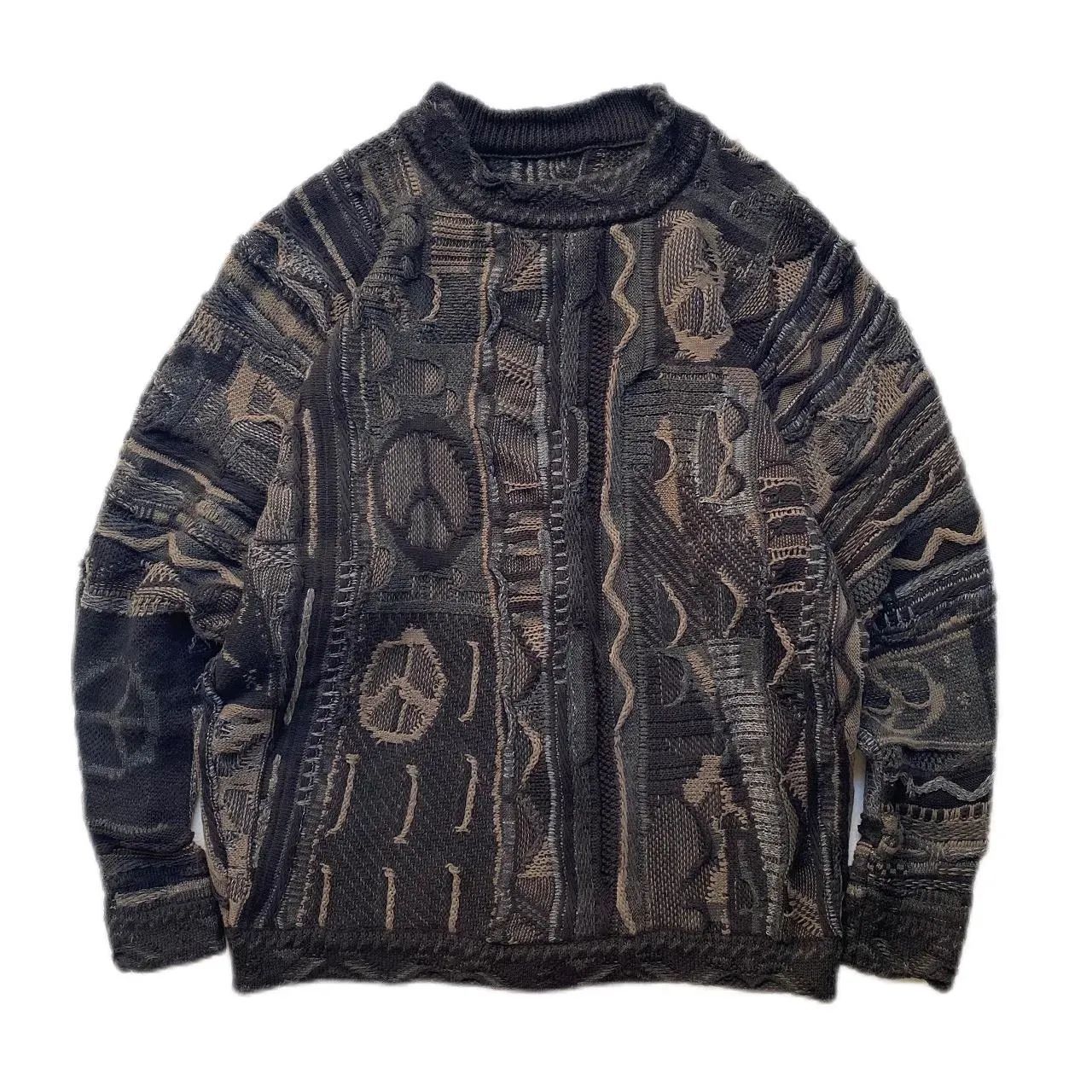 Artisanal 3D Textured Graphic Pullover