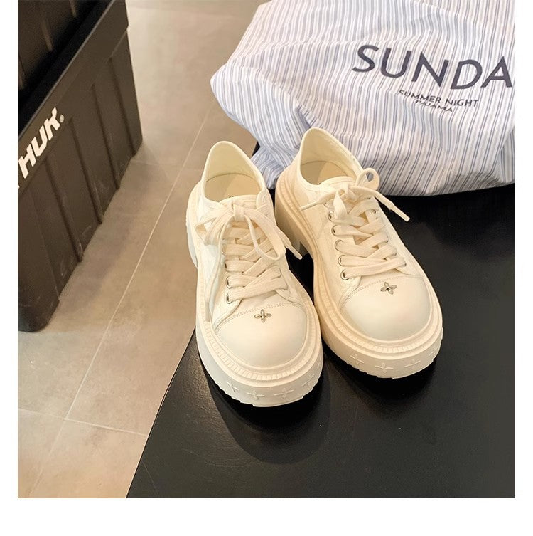 Round-Toe Platform Sneakers