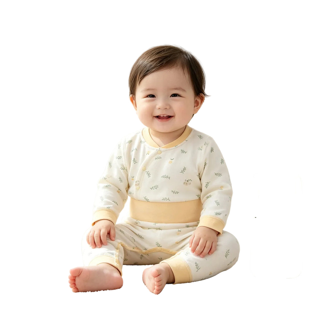 Cotton Kids' Long-Sleeve Pants Set