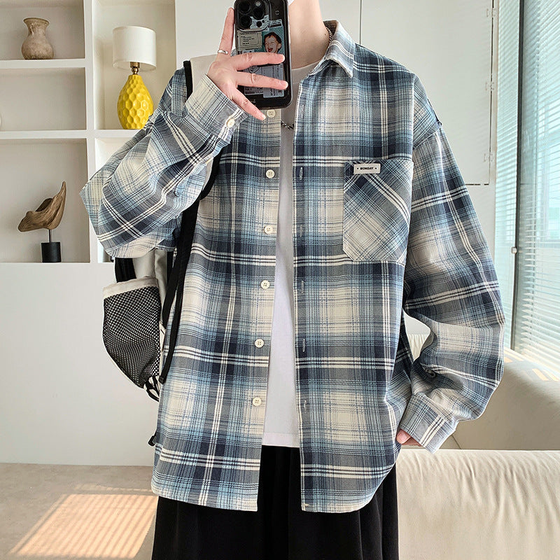 Oversized Plaid Casual Shirt