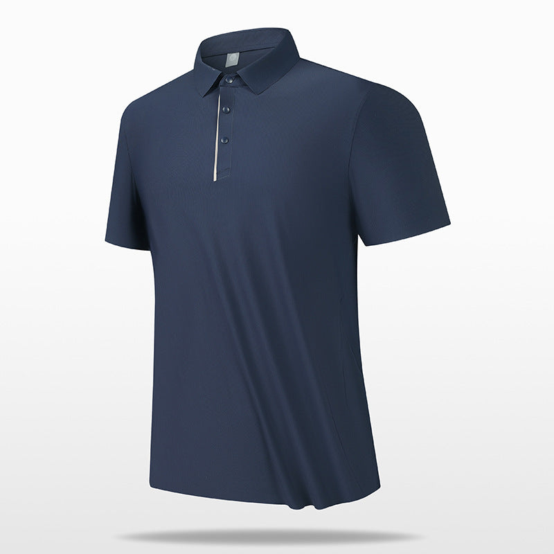 Seamless Ice Silk Polo Shirt