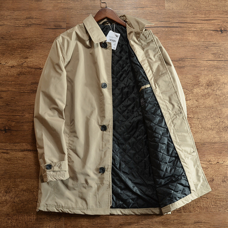 Padded Trench Overcoat