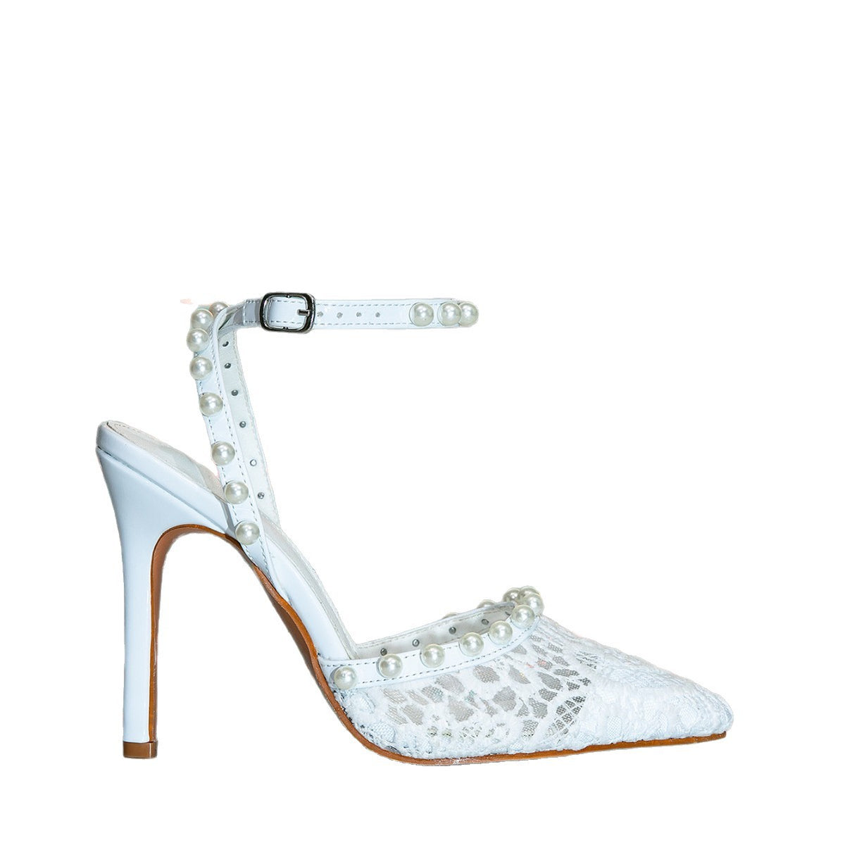 Pearl Strap Heeled Sandals