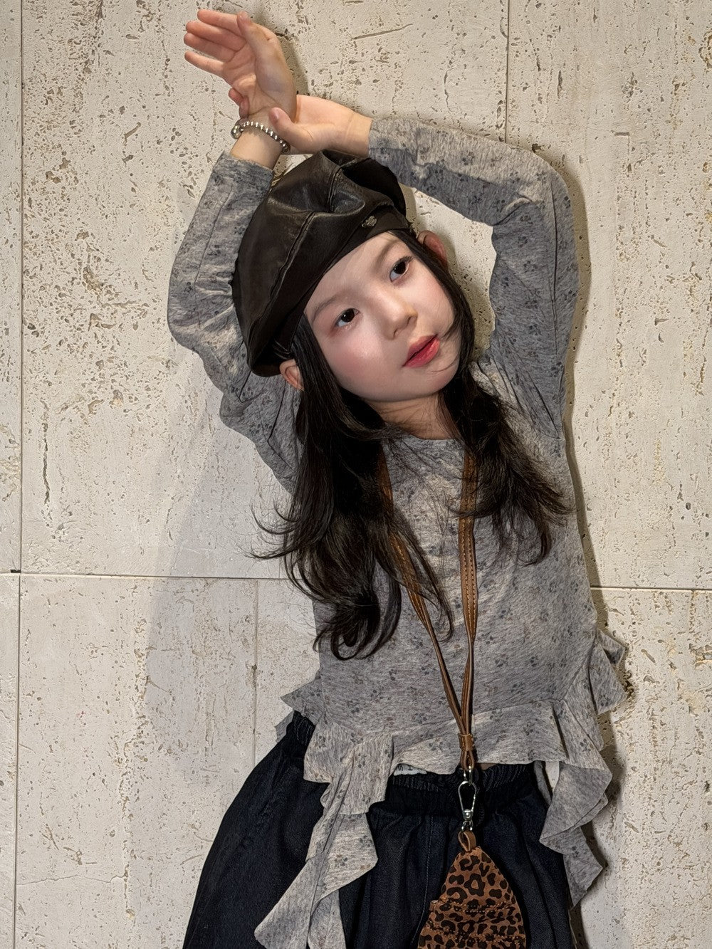 Girls' Floral Long-Sleeve T-Shirt