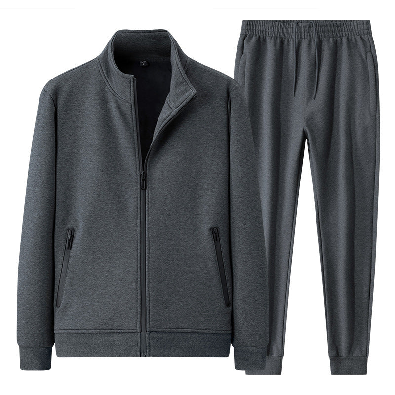 Men's Zip-Up Warm Tracksuit
