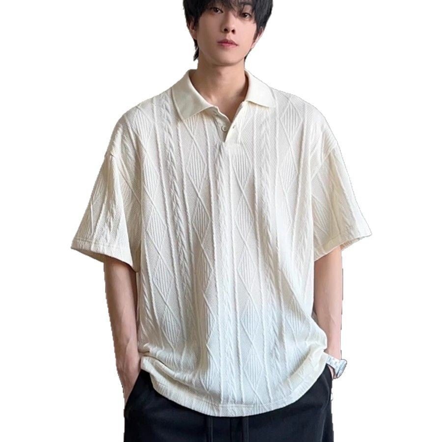 Textured Knit Polo