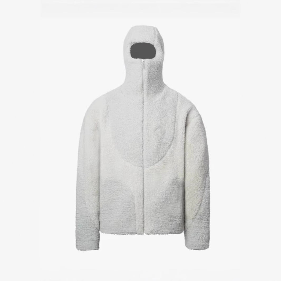 Geometric Balaclava Fleece Jacket